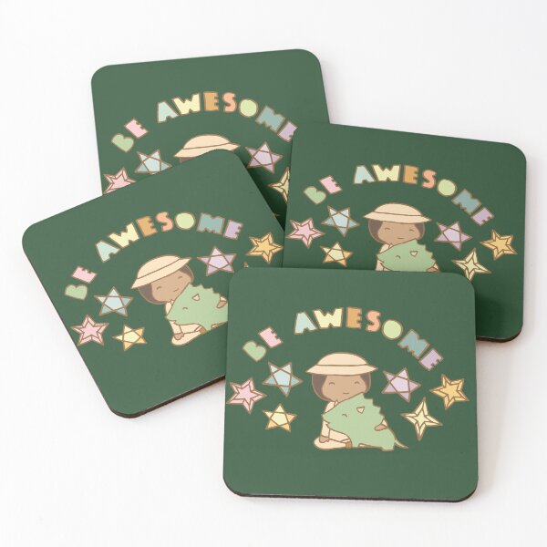 Item preview, Be Awesome Girls Paleontologist Dinosaur designed and sold by Cecilia Mok.
