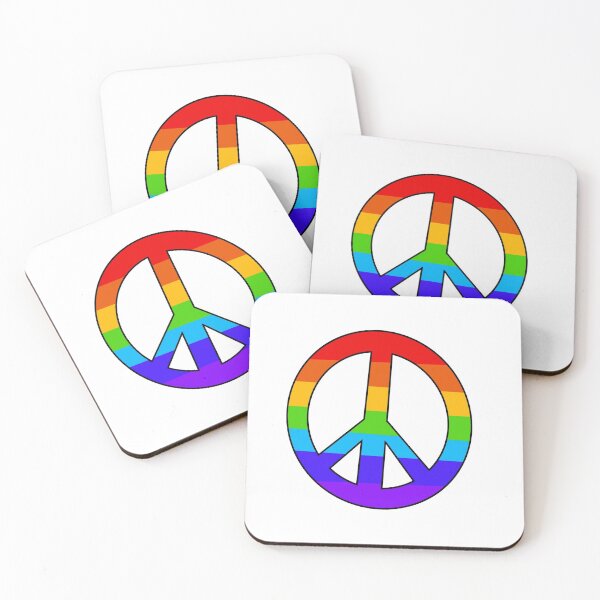 Item preview, Rainbow Peace Sign designed and sold by Madiemalone.