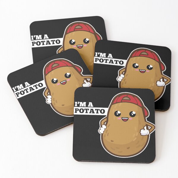 Item preview, I Am A Potato design, French Fry design, Potato gift print designed and sold by Lisbob.