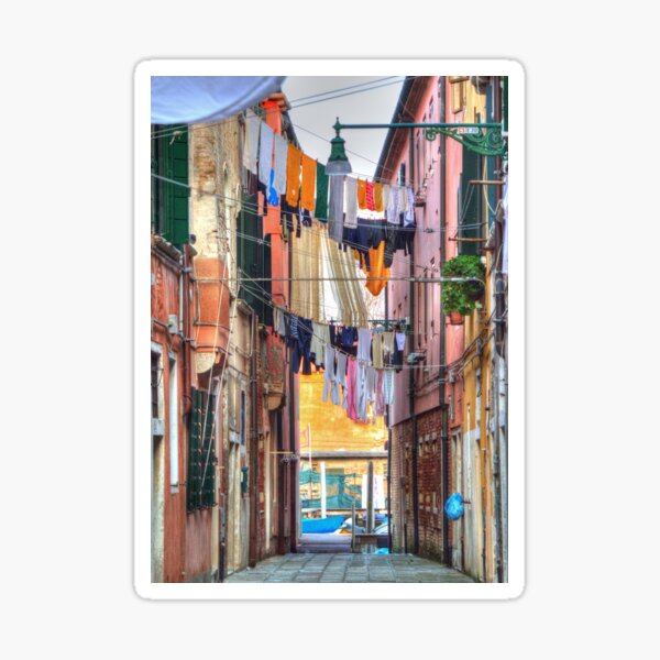 Item preview, Clotheslines In Venice Italy designed and sold by Mythos57.