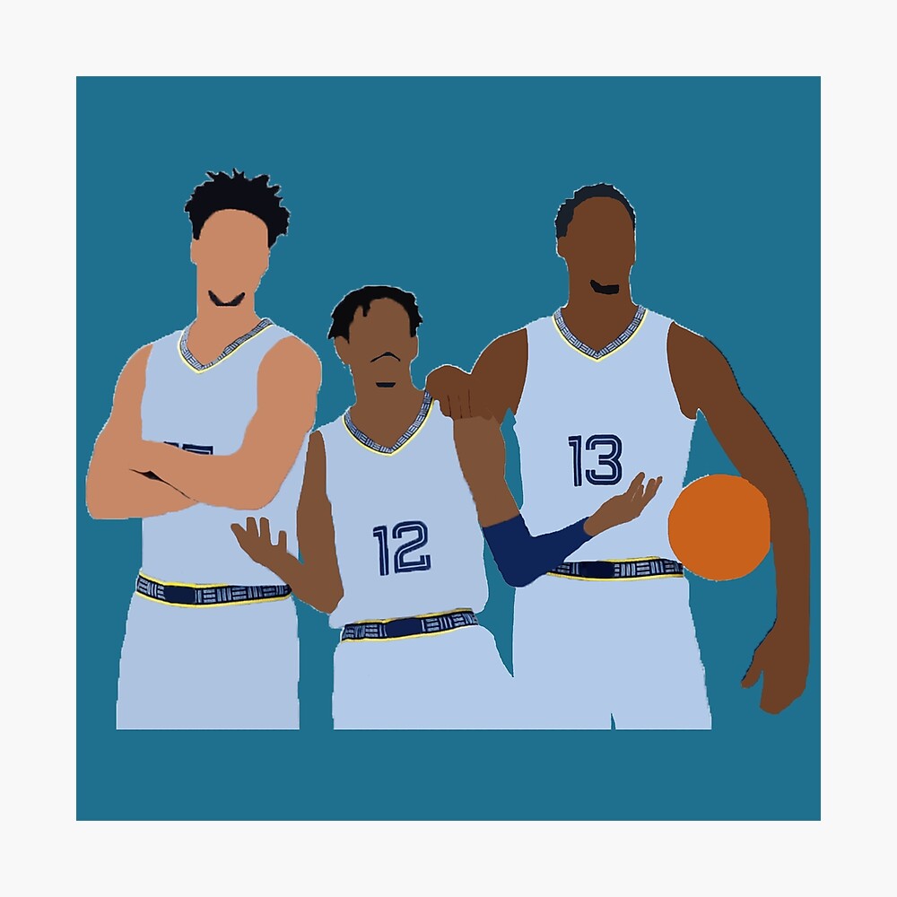 Jaren Jackson Jr Basketball Paper Poster Grizzlies 5 - Jaren Jackson Jr -  Sticker