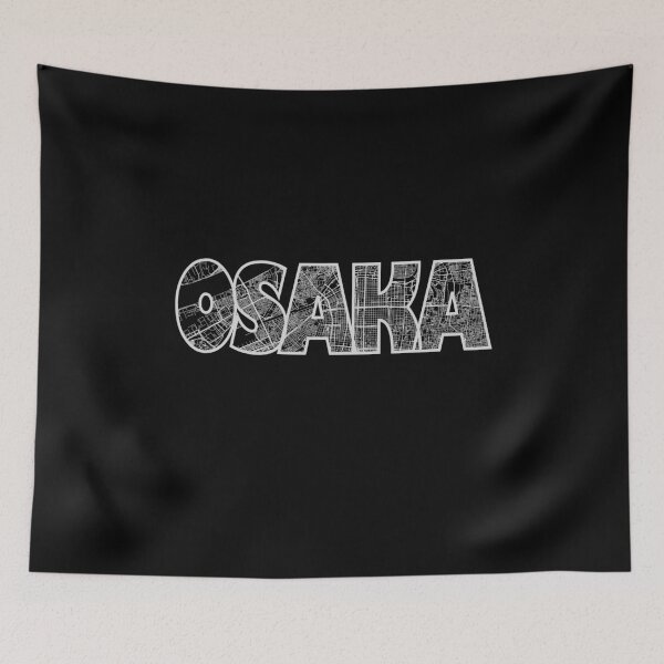 Item preview, Osaka Japan Street Map designed and sold by thestreetslocal.