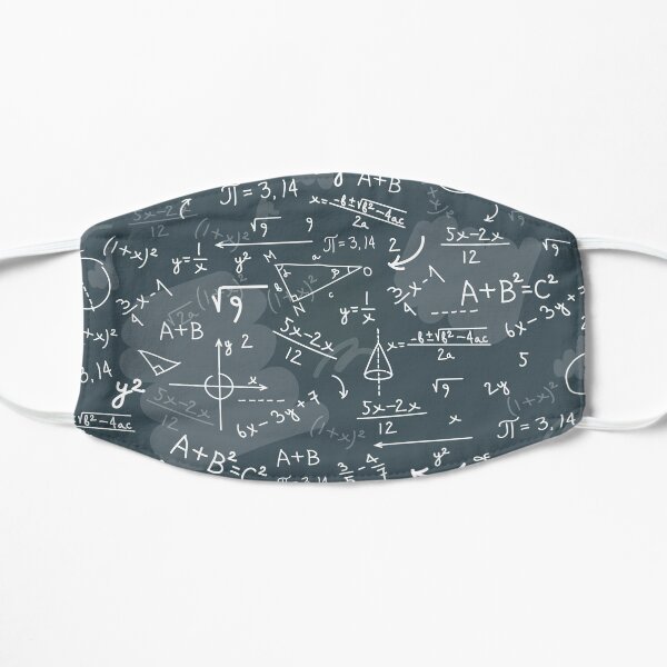 Mathematik Lehrer Mathelehrer Formeln Professor Mundschutz Flache Maske