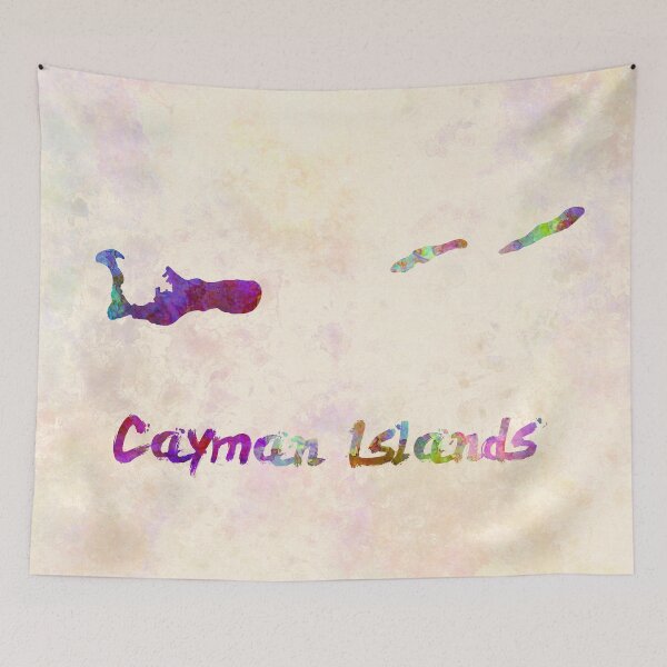 Item preview, Cayman Islands watercolor map designed and sold by paulrommer.