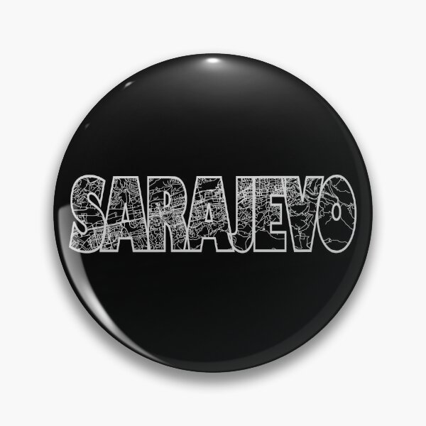 Artikelvorschau, Straßenkarte von Sarajevo, Bosnien und Herzegowina entworfen und verkauft von thestreetslocal.