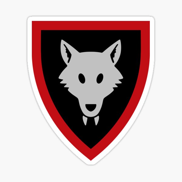 Castle Wolfpack Shield Emblem Sticker