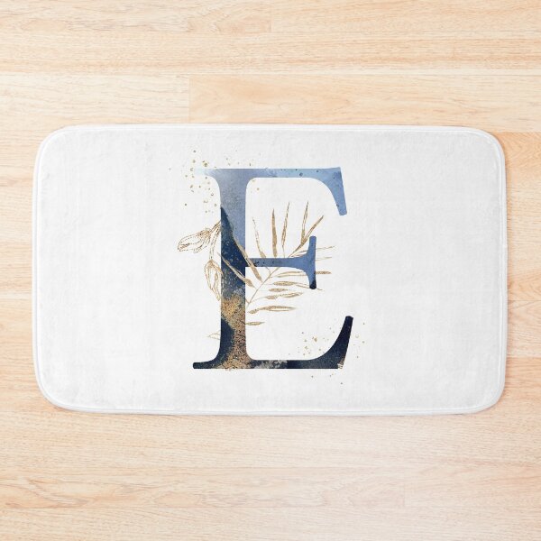 Item preview, Floral Initial Letter E, Monogram Gifts designed and sold by PinkLotusArt.