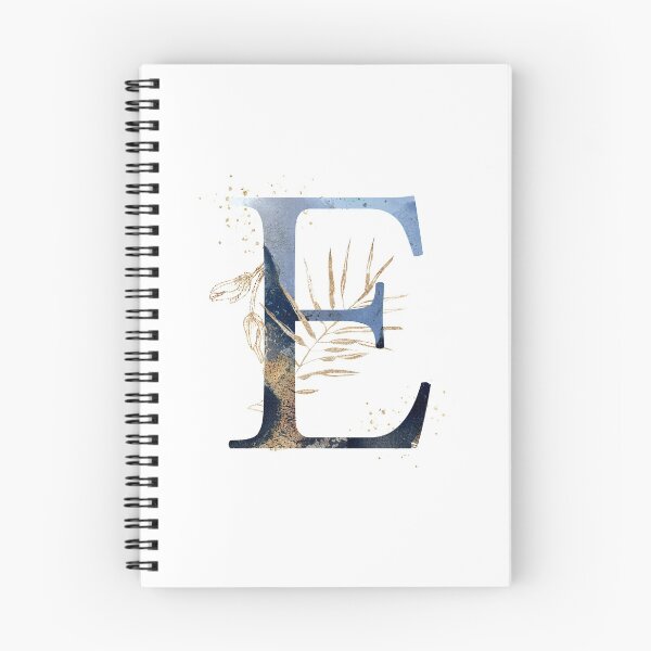 Item preview, Floral Initial Letter E, Monogram Gifts designed and sold by PinkLotusArt.