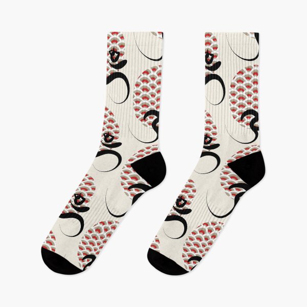 Item preview, Scallop Pattern Sun, Yoga and Black Ohm Calligraphy designed and sold by fatfatin.