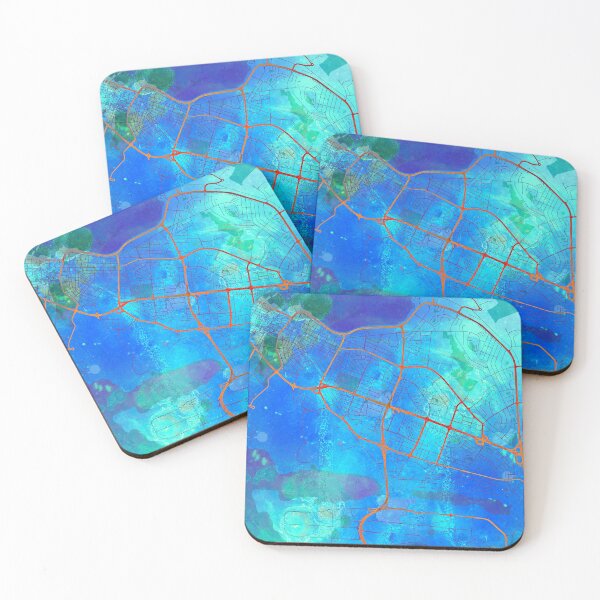 Item preview, Reykjavik Iceland Street Map Blue Lagoon designed and sold by IvonDesign.