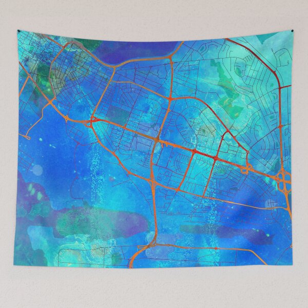 Item preview, Reykjavik Iceland Street Map Blue Lagoon designed and sold by IvonDesign.