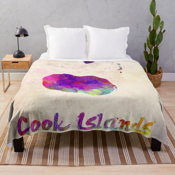 Item preview, Cook Islands watercolor map designed and sold by paulrommer.