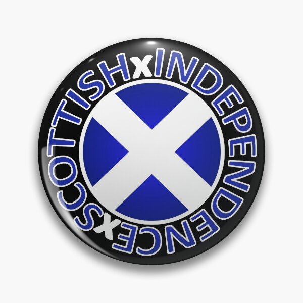 Scottish Independence Saltire Badge Pin