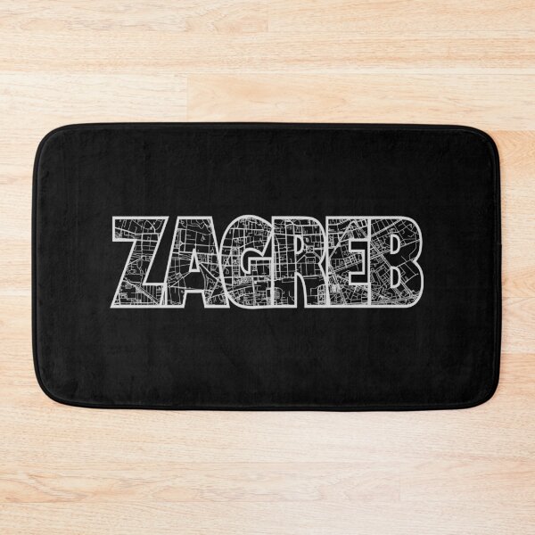 Item preview, Zagreb, Croatia Street Map designed and sold by thestreetslocal.