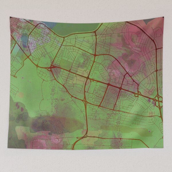 Item preview, Reykjavik Iceland Street Map Green Planet designed and sold by IvonDesign.