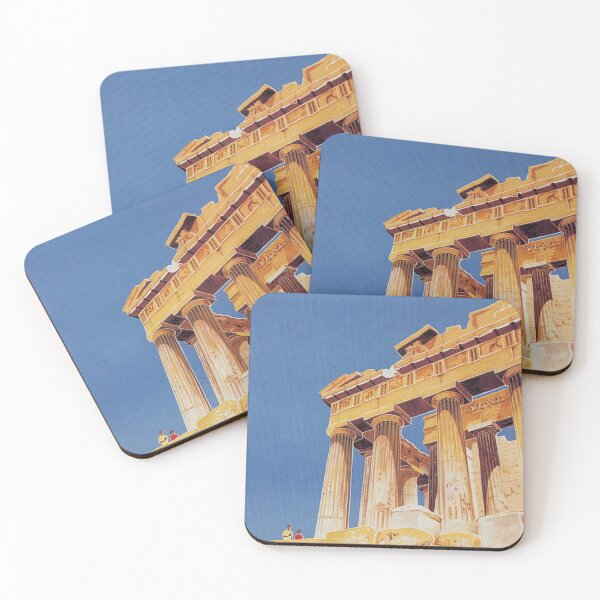 Item preview, Greece Vintage Travel Poster designed and sold by vintagevivian.