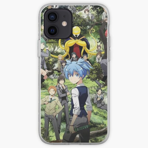 Assassination classroom Koro Sensei and Itona outdoor in the trees Coque souple iPhone