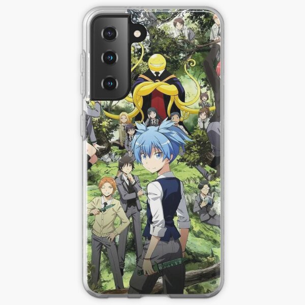 Assassination classroom Koro Sensei and Itona outdoor in the trees Coque souple Samsung Galaxy