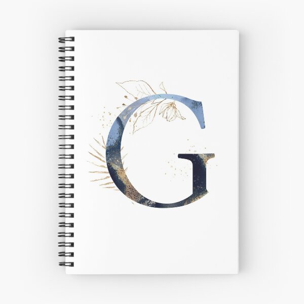 Item preview, Floral Initial Letter G, Monogram Gifts designed and sold by PinkLotusArt.