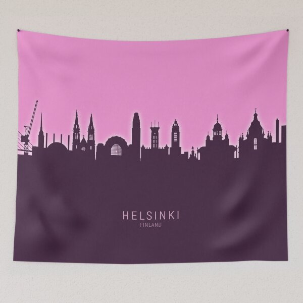 Artikelvorschau, Helsinki Finland Skyline entworfen und verkauft von ArtPrints.