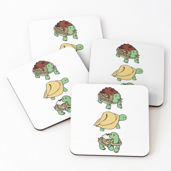 Item preview, Turtle Noodles Cute Tortoise Pasta Trio designed and sold by picadillyprints.