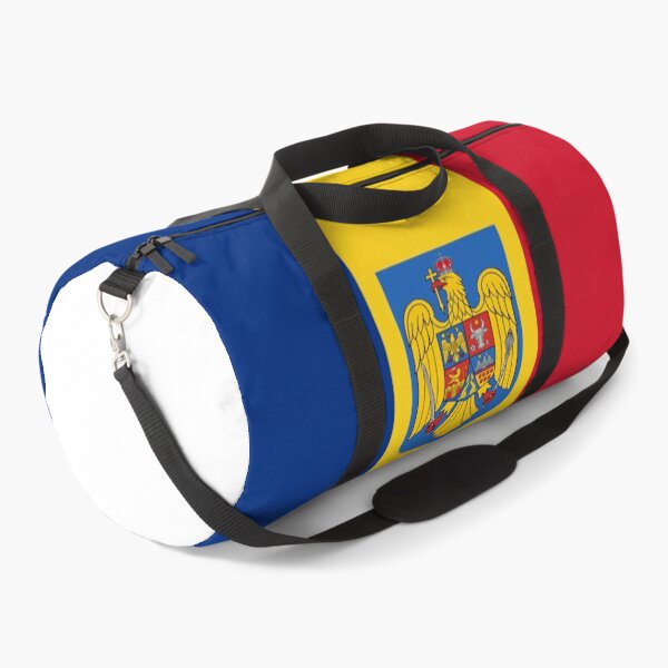 Aperçu de l'œuvre Drapeau rectangulaire roumain et armoiries créée et vendue par P-I-R.