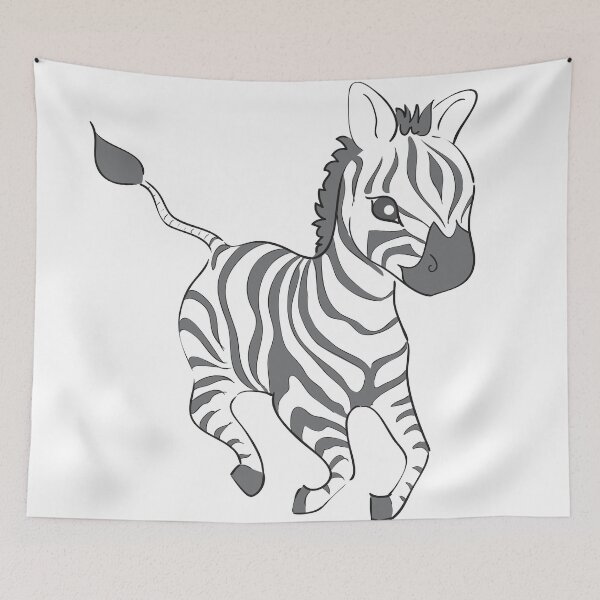 Item preview, cute baby zebra designed and sold by bravescribbler.