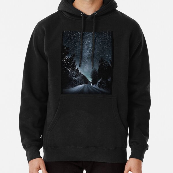 Night view on a Road Cool 2021 Pullover Hoodie