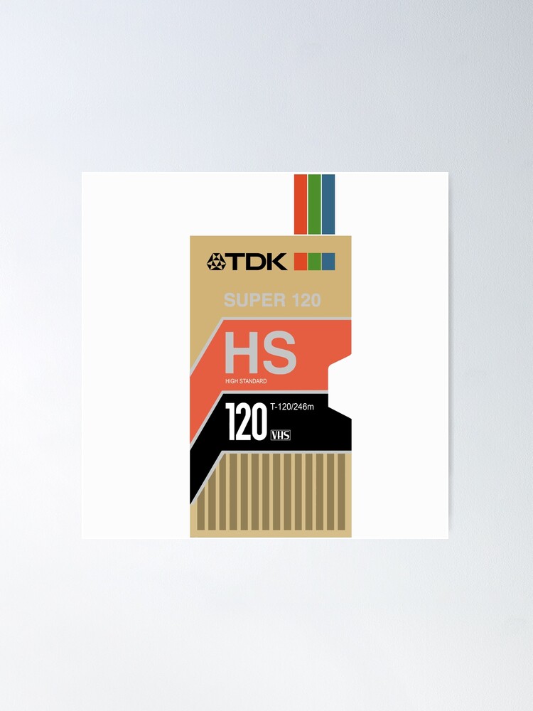 TDK Super 120 High Standard VHS Tape