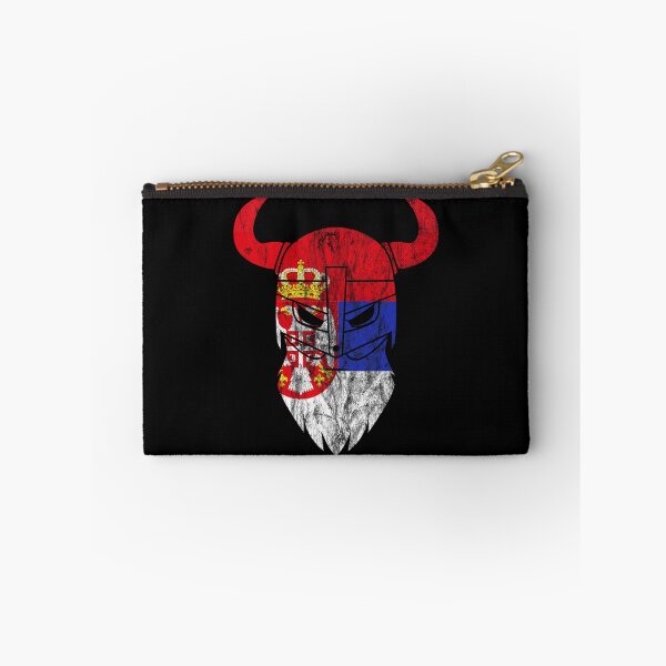Item preview, Serbia flag viking used look gift idea designed and sold by Argentini.