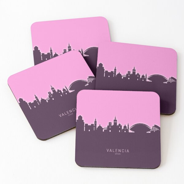 Item preview, Valencia Spain Skyline designed and sold by ArtPrints.