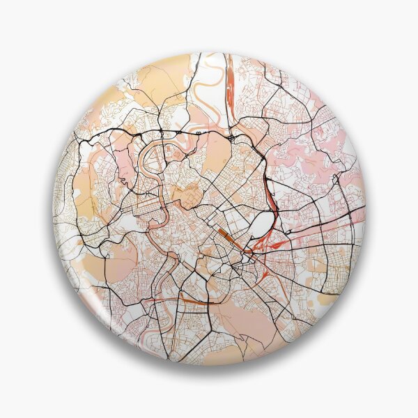 Item preview, Rome Italy Street Map Color designed and sold by IvonDesign.