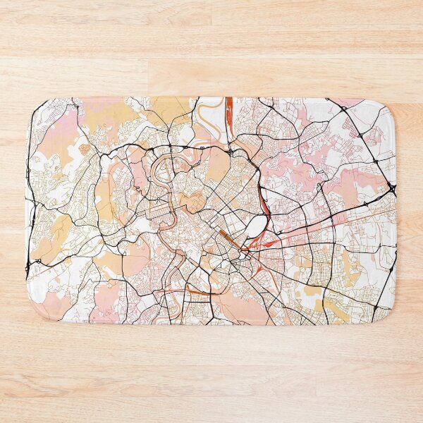 Item preview, Rome Italy Street Map Color designed and sold by IvonDesign.