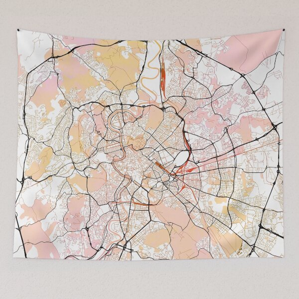 Item preview, Rome Italy Street Map Color designed and sold by IvonDesign.