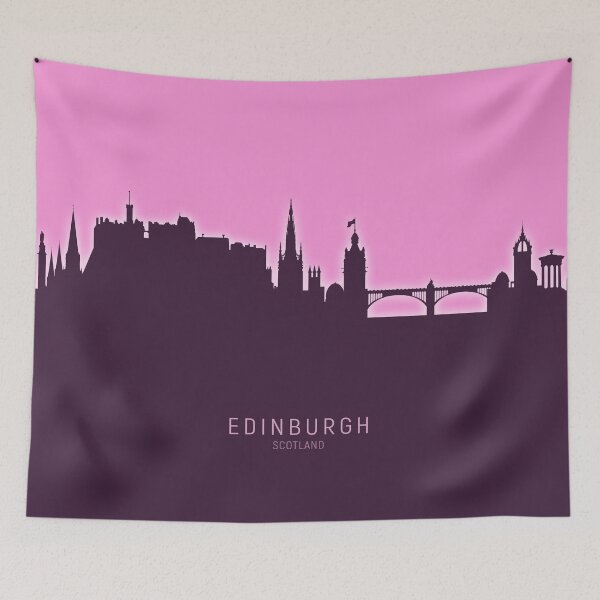 Item preview, Edinburgh Scotland Skyline designed and sold by ArtPrints.