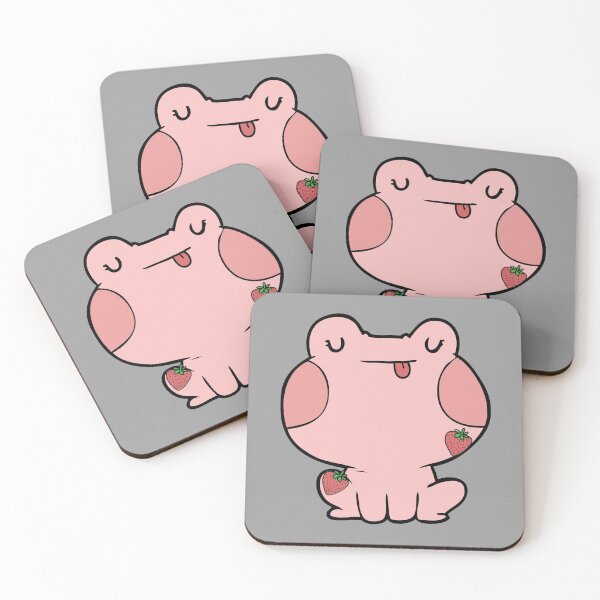 Item preview, Strawberry Frog - Cute Pink Frog designed and sold by m95sim.