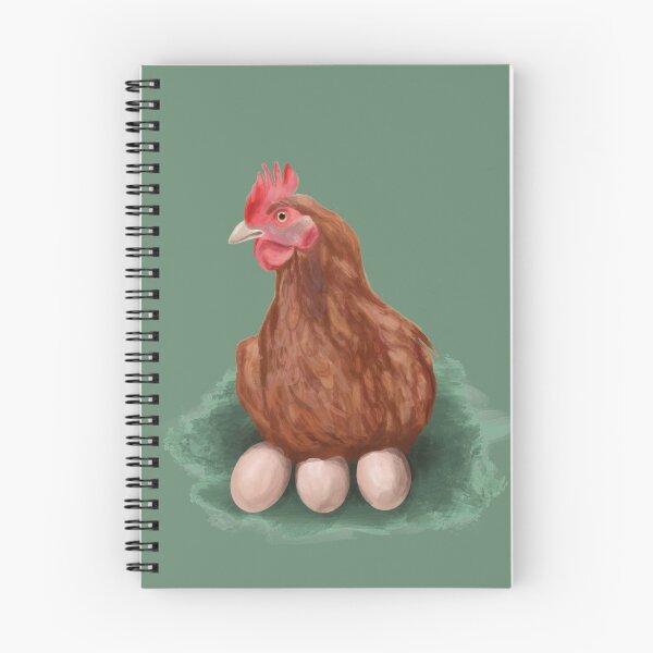 Item preview, Hen with eggs, chicken, Bird Animal Illustration designed and sold by adelacreative.
