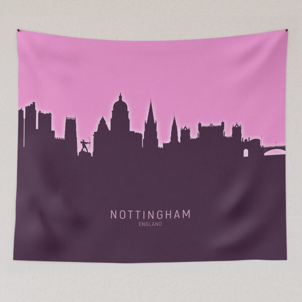 Item preview, Nottingham England Skyline designed and sold by ArtPrints.