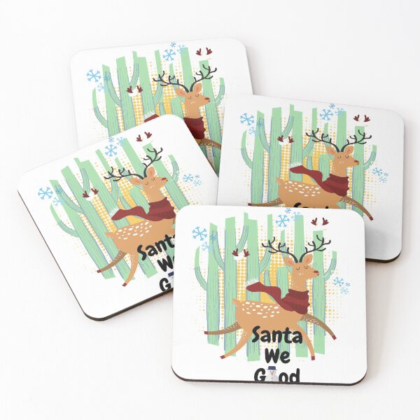 Item preview, Santa We Good happy reindeer designed and sold by DearDesign.