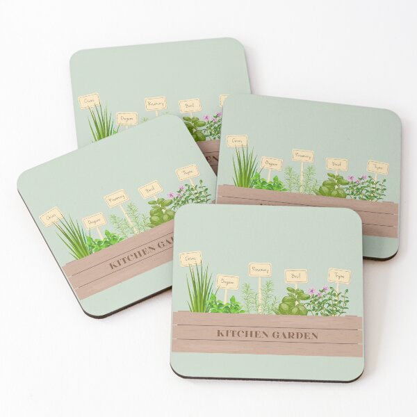 Item preview, Kitchen Garden Herbs Illustration designed and sold by Pinnypin.