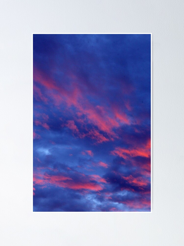 Rote Und Lila Wolken Und Himmel Poster Von Manifesttruth Redbubble