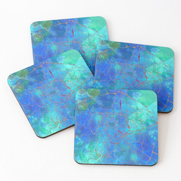 Item preview, Rome Italy Street Map  Blue Lagoon designed and sold by IvonDesign.