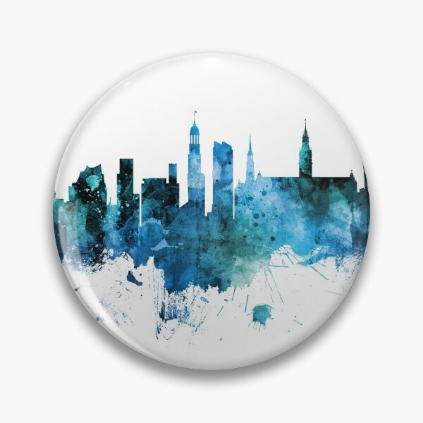 Item preview, Hamburg Germany Skyline designed and sold by ArtPrints.