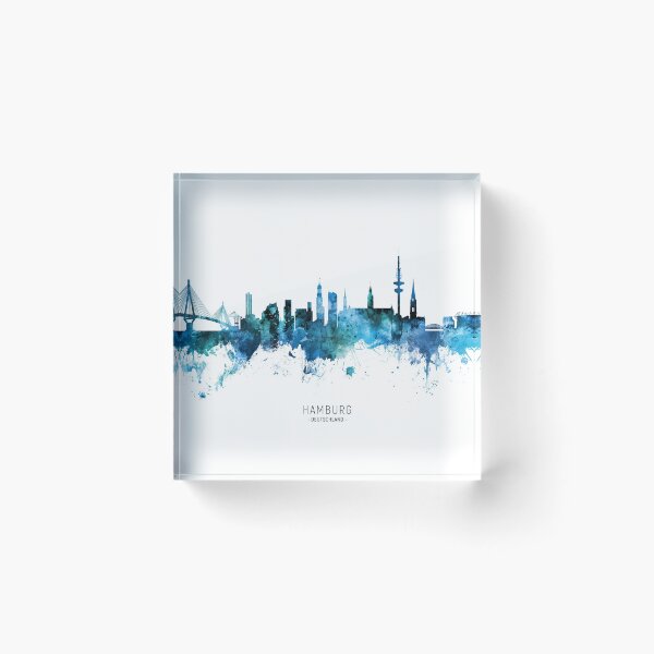 Artikelvorschau, Hamburg Germany Skyline entworfen und verkauft von ArtPrints.