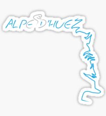 Cycling Alpe D'Huez Sticker