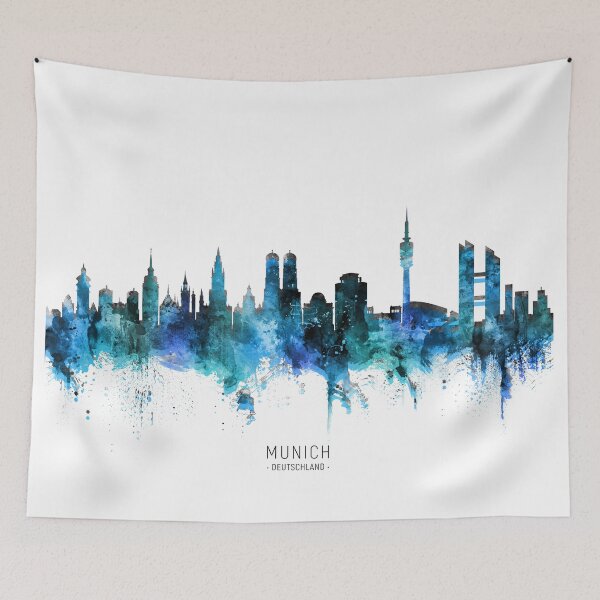 Item preview, Munich Germany Skyline designed and sold by ArtPrints.