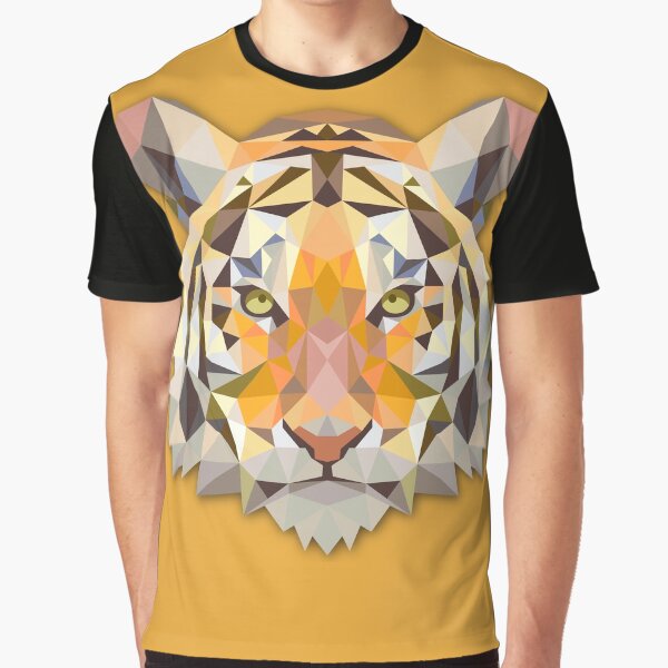 Geometric Tiger Graphic T-Shirt
