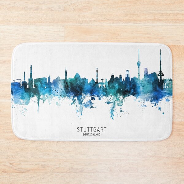 Item preview, Stuttgart Germany Skyline designed and sold by ArtPrints.