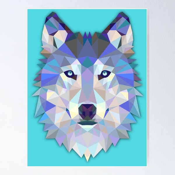 Wolf Geometric Wall Art