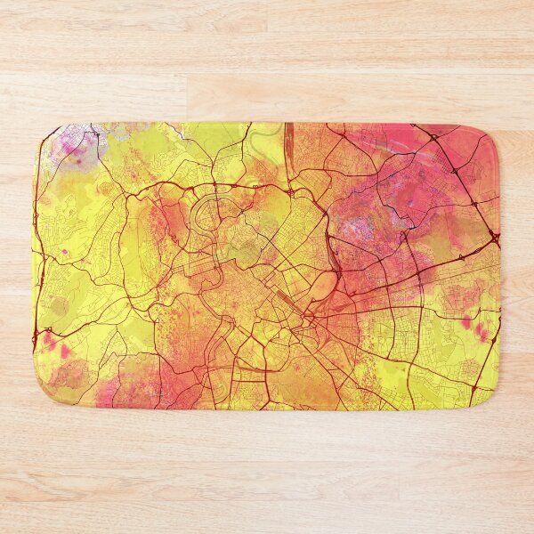 Item preview, Rome Italy Street Map Magma Eruption designed and sold by IvonDesign.